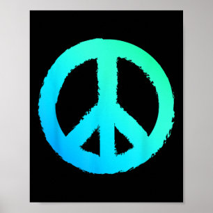 Poster Symbole hippie Logo anti-guerre Logo de paix