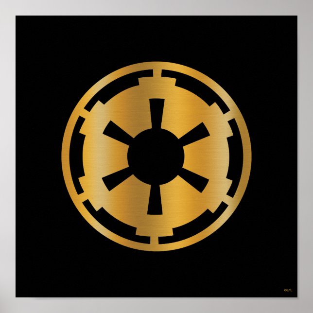 Poster Symbole Impérial Doré (Devant)