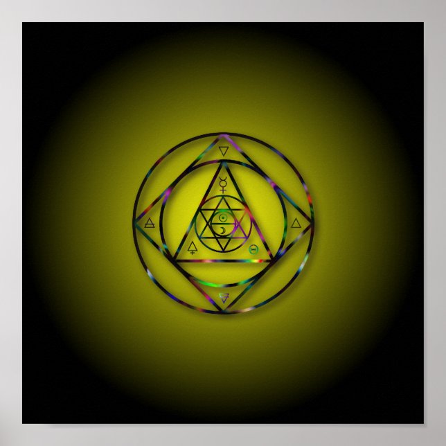 Poster Symbole Kabbala (Devant)