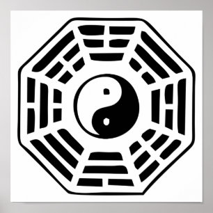 Poster Symbole Kua Bagua