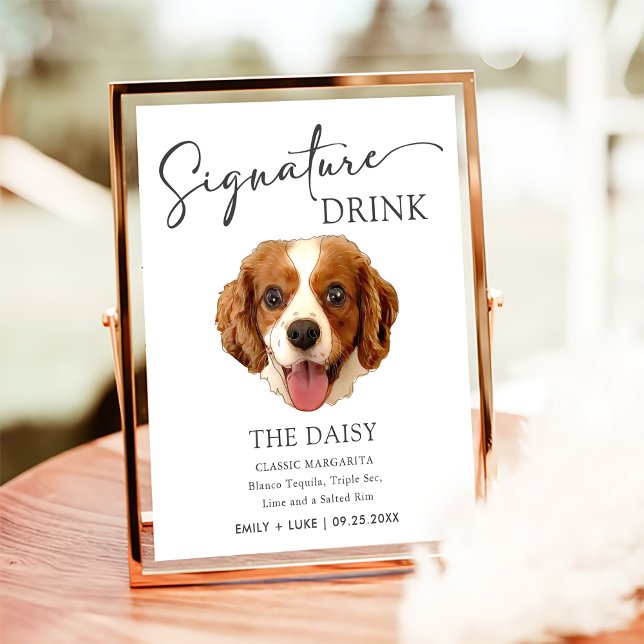 Poster Symbole Mariage Charles Spaniel Dog (Créateur téléchargé)