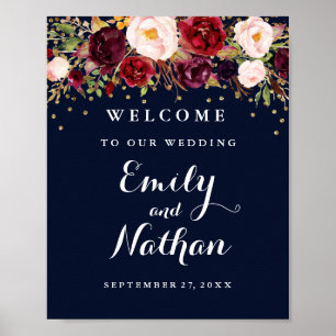 Poster SYMBOLE Mariage D'ACCUEIL OR BOURMANDE Marine Flor