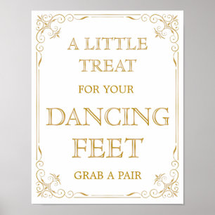Poster Symbole Mariage de chaussures de danse   Gatsby Ar