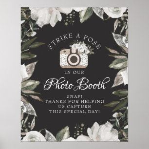Poster SYMBOLE Mariage de la cabine photo vintage Cherish