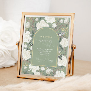 Poster Symbole Mariage de la Chinoiserie Verte En Amour
