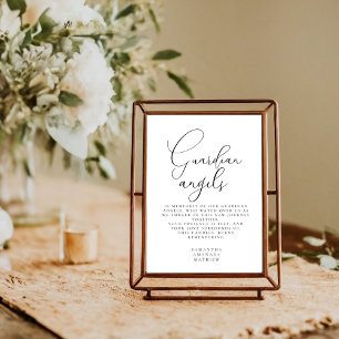 Poster Symbole Mariage de la mémoire d'amour des anges du