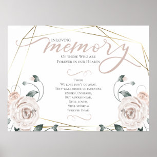 Poster Symbole Mariage de la prière du souvenir In Love