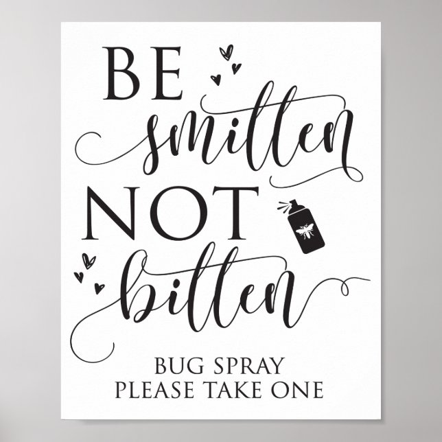 Poster Symbole Mariage de pulvérisateur de bug de Smitten (Devant)