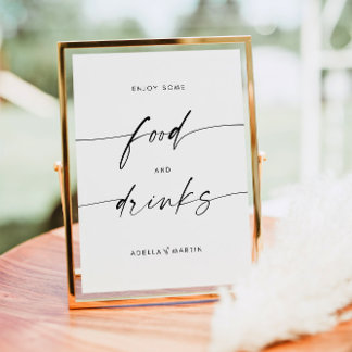 Poster SYMBOLE mariage DE RESTAURATION ET DE BOISSONS