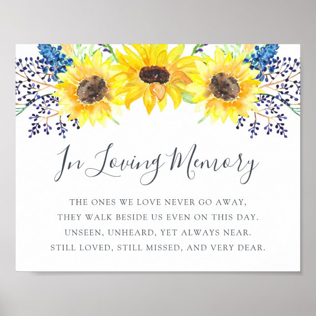 Poster Symbole Mariage des champs de fleurs (Devant)
