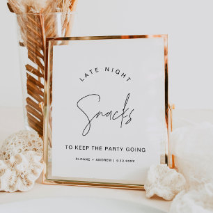 Poster SYMBOLE Mariage DES snacks de fin de nuit