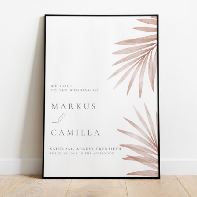 Poster SYMBOLE Mariage D'Herbe Pampas de Bohême (Créateur téléchargé)