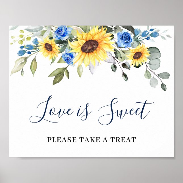 Poster Symbole Mariage doux Eucalyptus Love (Devant)