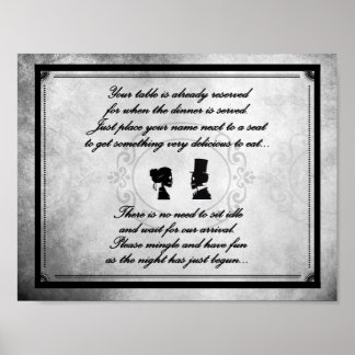 Poster SYMBOLE Mariage gothique victorien