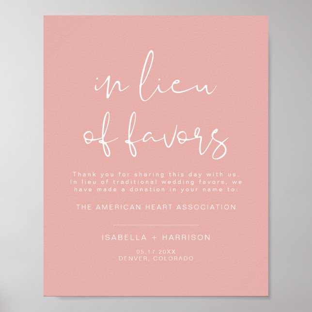 Poster SYMBOLE Mariage LEAH Pastel Vibrant En remplacemen (Devant)