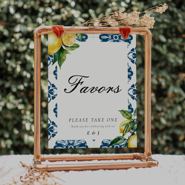 Poster Symbole Mariage Lemon Positano (Créateur téléchargé)