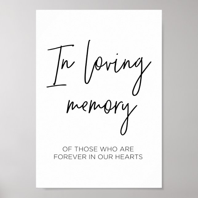Poster Symbole Mariage moderne en mémoire d'amour (Devant)