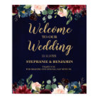 SYMBOLE Mariage Rustique Boho de la Marine Rouge d