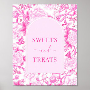 Poster SYMBOLE MARITIME FUCHsia Chinoiserie