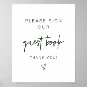Poster SYMBOLE MARLO Boho Forest Green Gubook