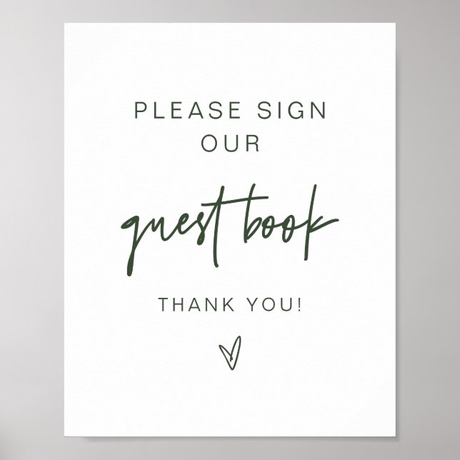 Poster SYMBOLE MARLO Boho Forest Green Gubook (Devant)