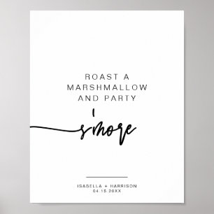 Poster SYMBOLE MARLO Bold Contemporary S'mores Bar