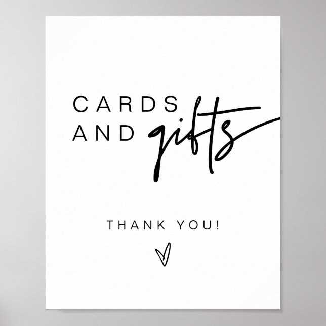 Poster Symbole MARLO Bold Modern Cards & Cadeaux (Devant)