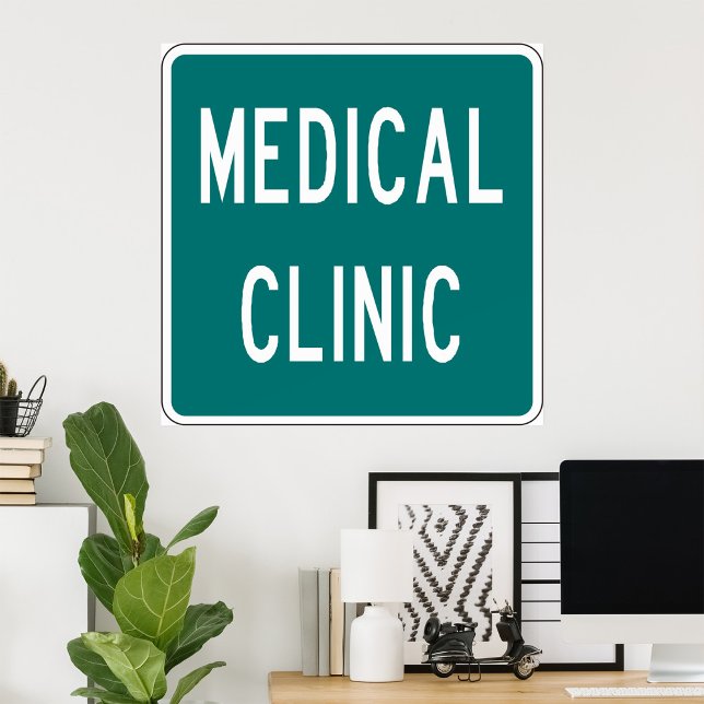 Poster SYMBOLE Médicale DE LA ROUTE Clinique (Créateur téléchargé)