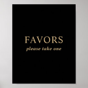 Poster Symbole minimal moderne Noir Noir Noir Faveurs Mar
