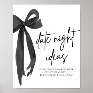 Poster Symbole moderne Black Bow Night Ideas