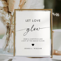 Symbole moderne Laisser l'amour Mariage lumineux