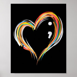 Poster Symbole Mois de sensibilisation au suicide en sant