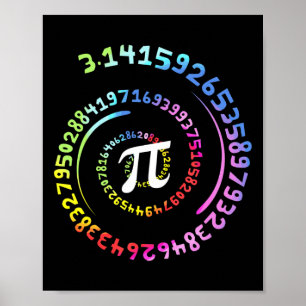 Poster Symbole national Pi Day Chemise Math Enseignant T 