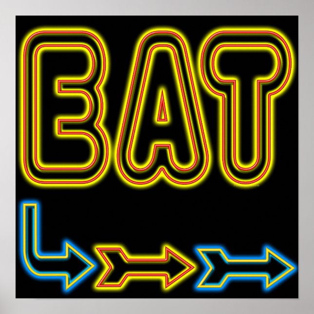 POSTER SYMBOLE NEON REMAT (Devant)