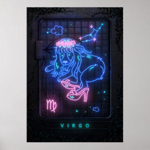 Poster SYMBOLE NEON Virgo