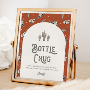 Poster Symbole numérique 8x10 Western Shower Bottle Chug