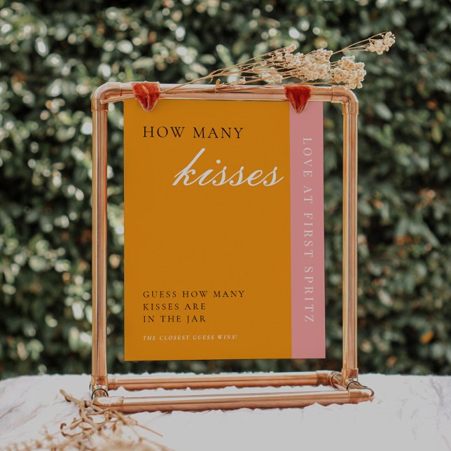 Poster Symbole nuptial de baisers de First Spritz (Créateur téléchargé)