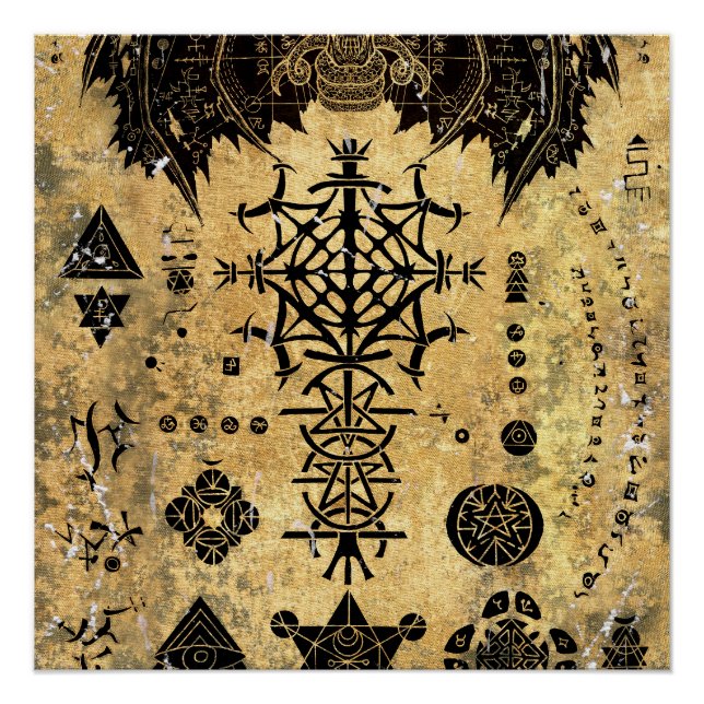 Poster Symbole occulte (Devant)