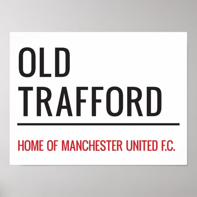 Poster Symbole Old Trafford (Devant)