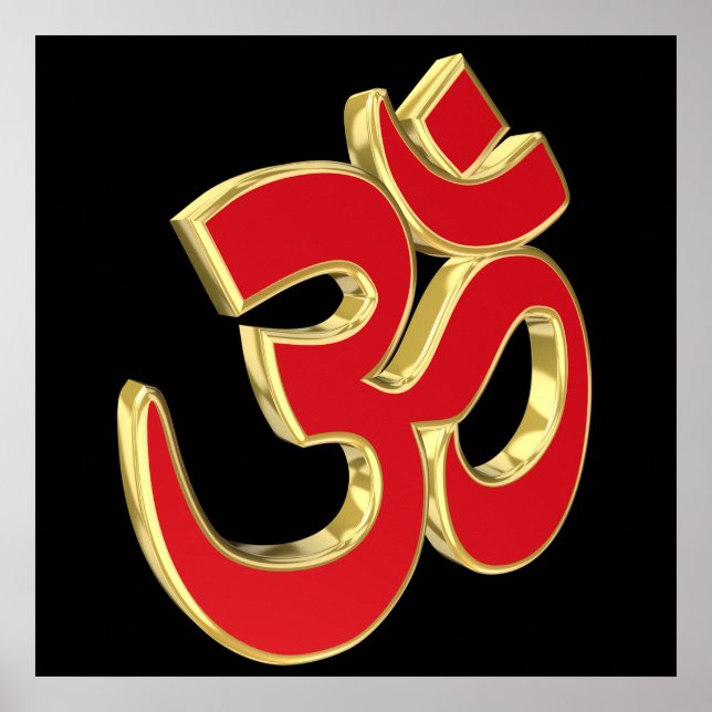 Poster Symbole Om (Devant)