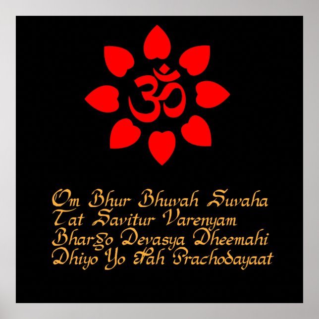 Poster Symbole Om (Devant)