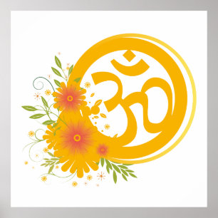 Poster Symbole Om d'été