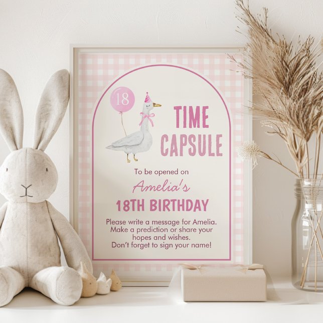 Poster Symbole Pink Silly Goose Anniversaire Temps Capsul (Créateur téléchargé)