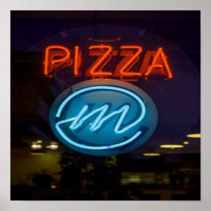 Poster SYMBOLE Pizza Neon