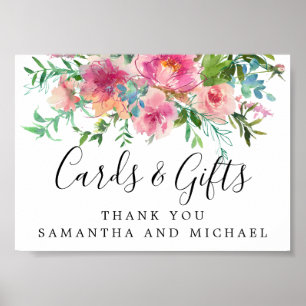 Poster Symbole Pony rose Floral do-it-yourself mariage Ca