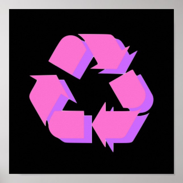 Poster Symbole rose (Devant)