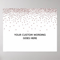Symbole rose Gold Confetti do-it-yourself Blank Cu