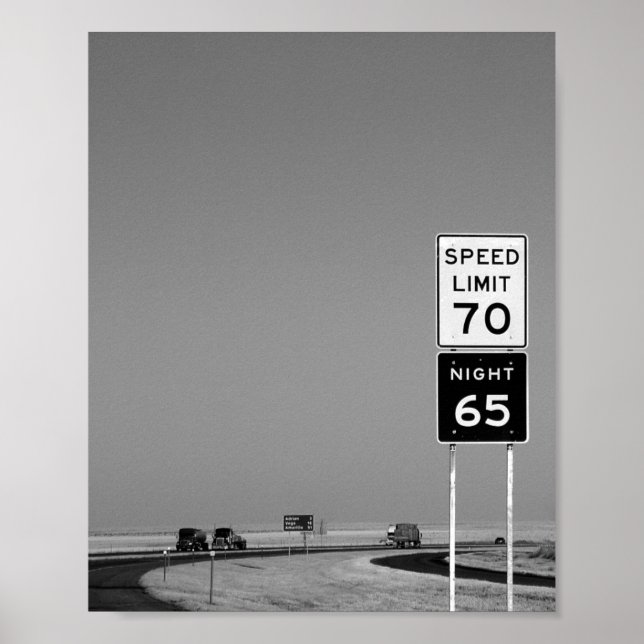 Poster SYMBOLE ROUTIER DU Texas (Devant)