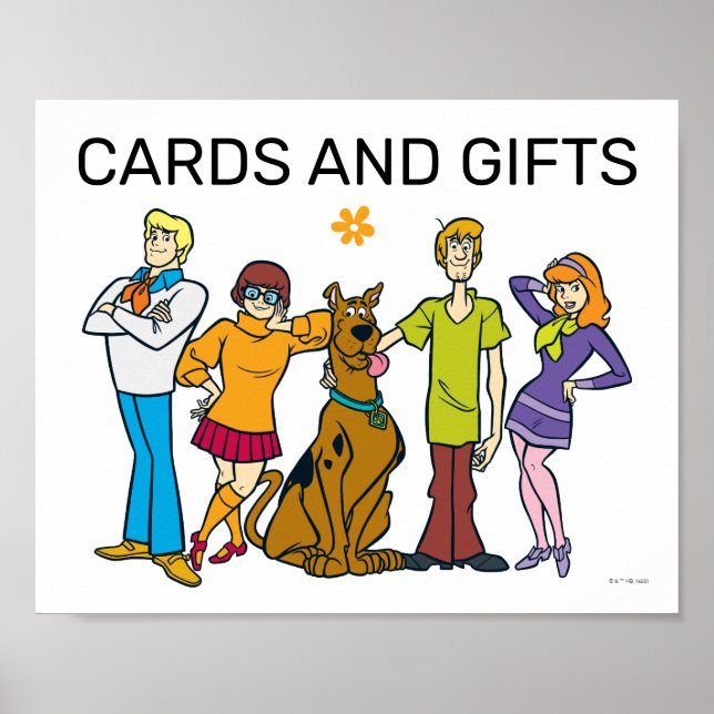 Poster Symbole Scooby Doo Anniversaire Cartes et Cadeaux (Devant)