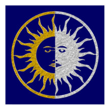 Symbole SOLEIL ET LUNE - or argent